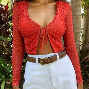 TIGERMIST RED HEART SORINE TOP